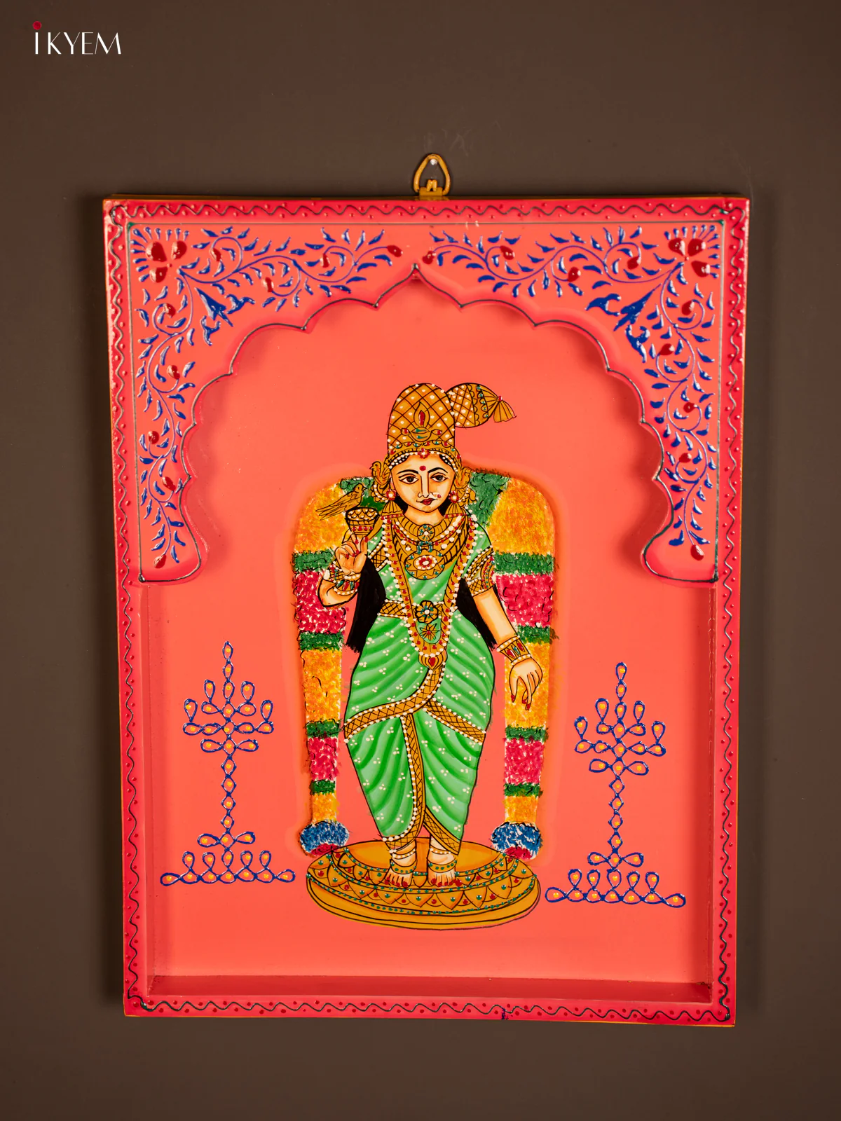 Wooden Hand Painted Wall Hanging Frame - Andal - KF07130 - Image 2
