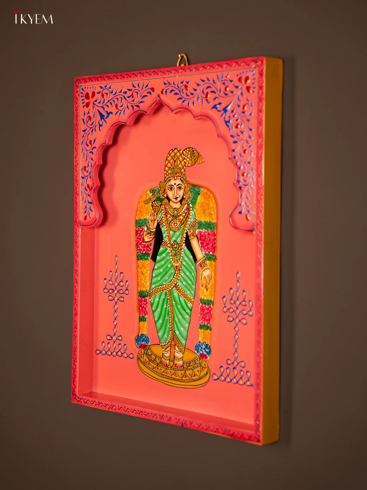 Wooden Hand Painted Wall Hanging Frame - Andal - KF07130 - Image 4