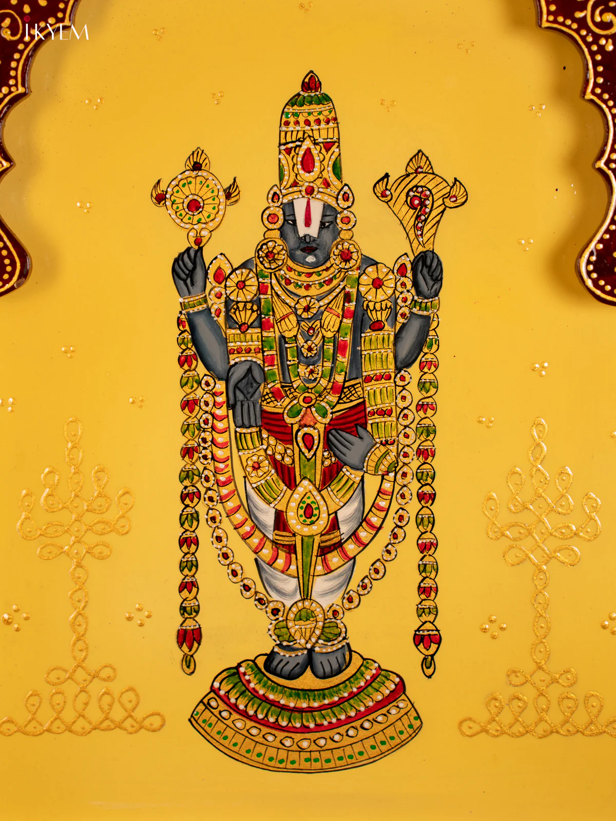 Wooden Hand Painted Wall Hanging Frame - Balaji - KF07131 - Image 2