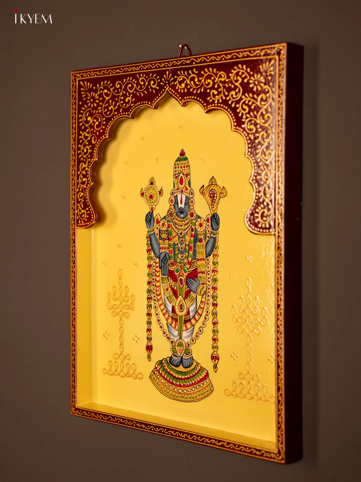 Wooden Hand Painted Wall Hanging Frame - Balaji - KF07131 - Image 3