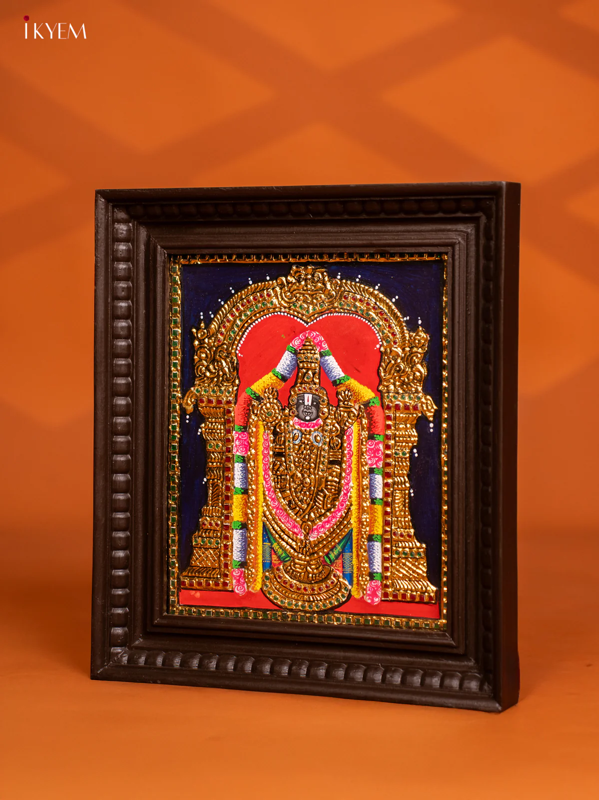Balaji Tanjore painting - (13 x 15) - KF10254 - Image 3