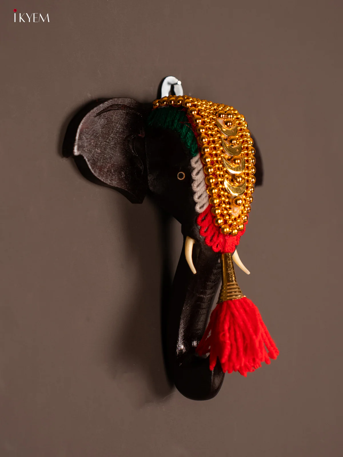Rosewood Wall-hanging Elephant Head - 6.5 Inch - KF21115 - Image 5
