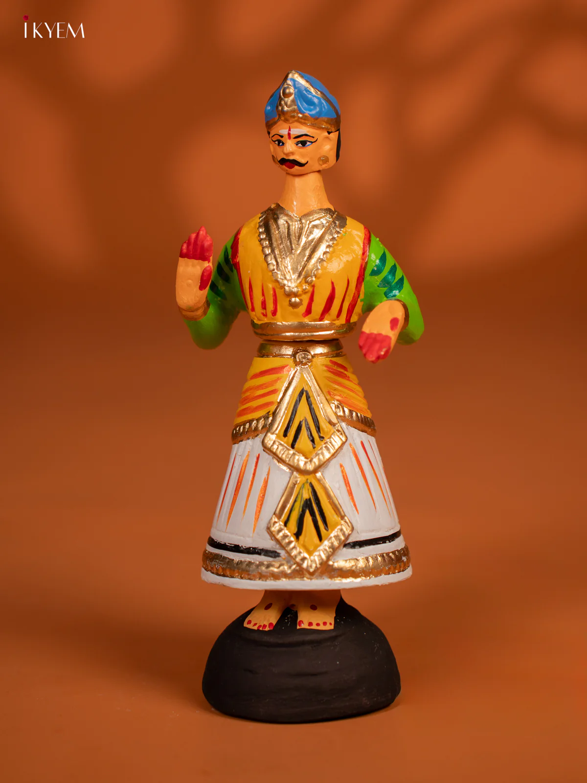 Thanjavur Dancing Doll - Couples - 9.5 Inch - Red & White - KF26111 - Image 5