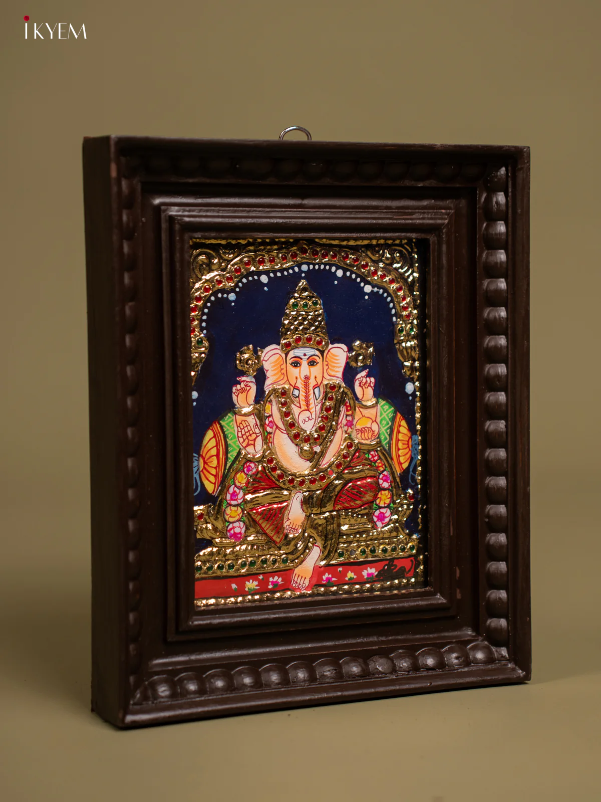 Ganesha Tanjore painting - Tanjore Painting (11x9) Inch - KF26136 - Image 2
