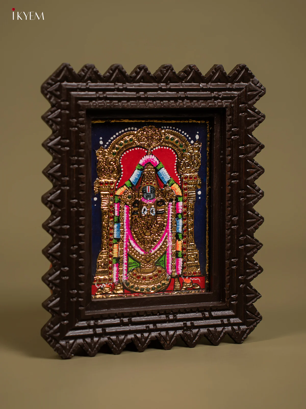 Balaji Tanjore painting - Tanjore Painting (11x9) - Inch -KF26154 - Image 2