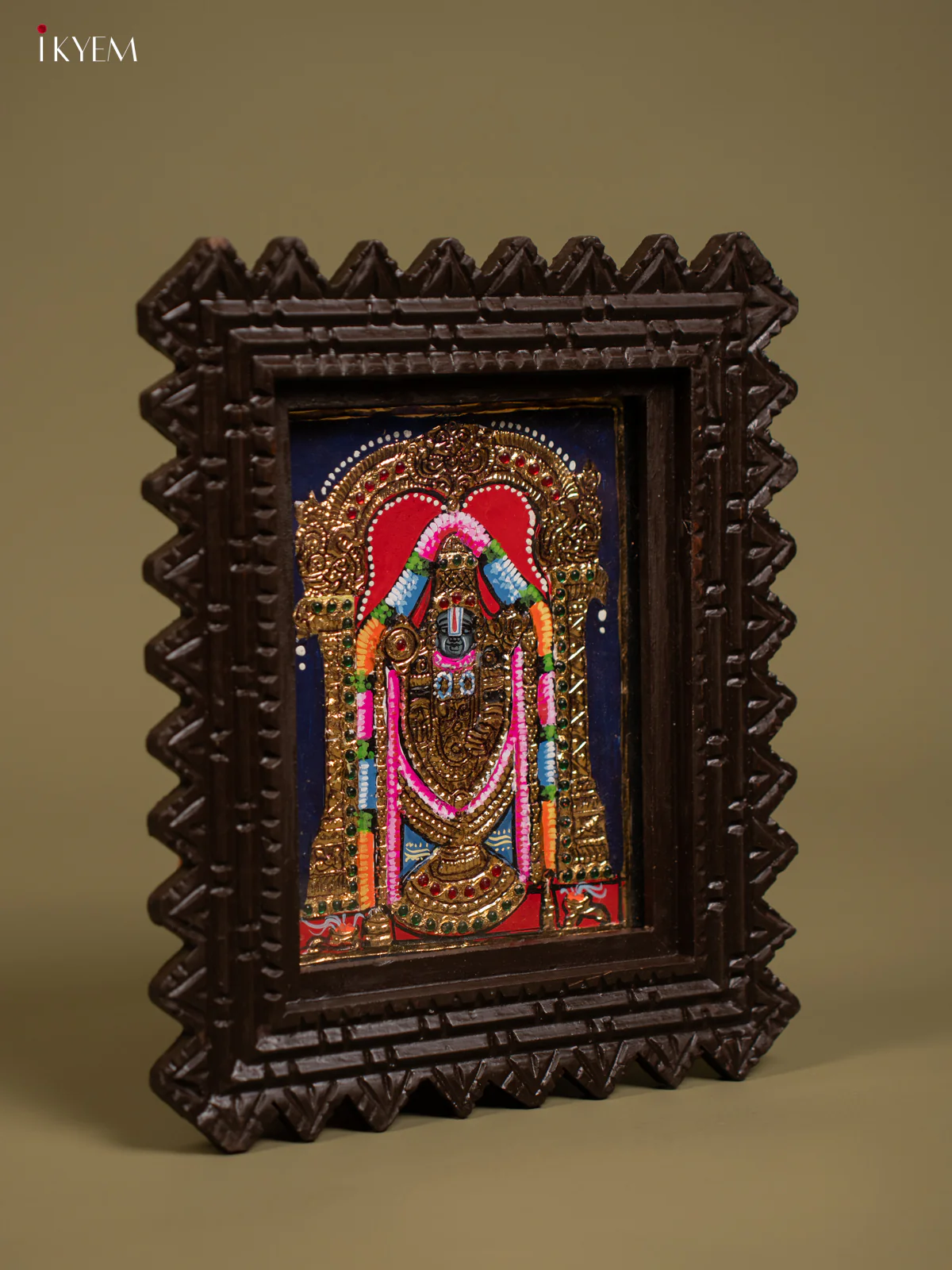 Balaji Tanjore painting - Tanjore Painting (11x9) - Inch - KF26155 - Image 2