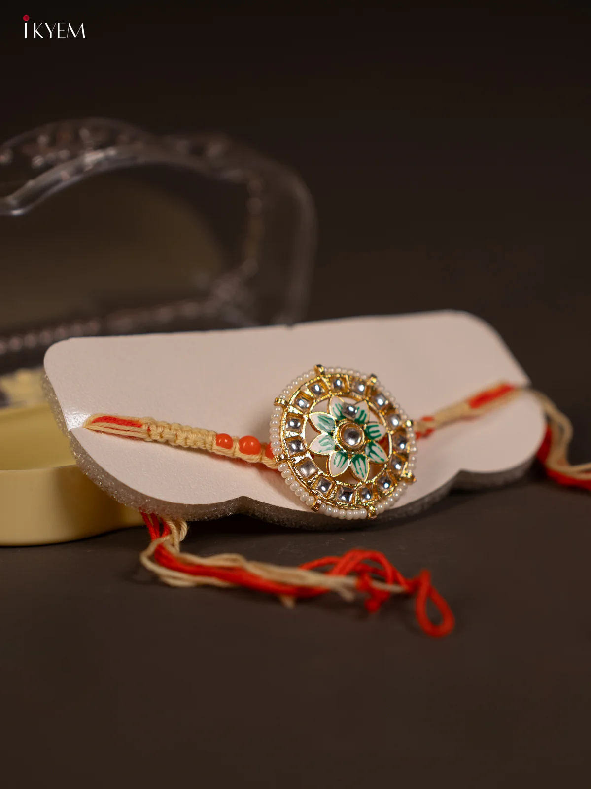 Rakhi - Designer Green - KF30129 - Image 3