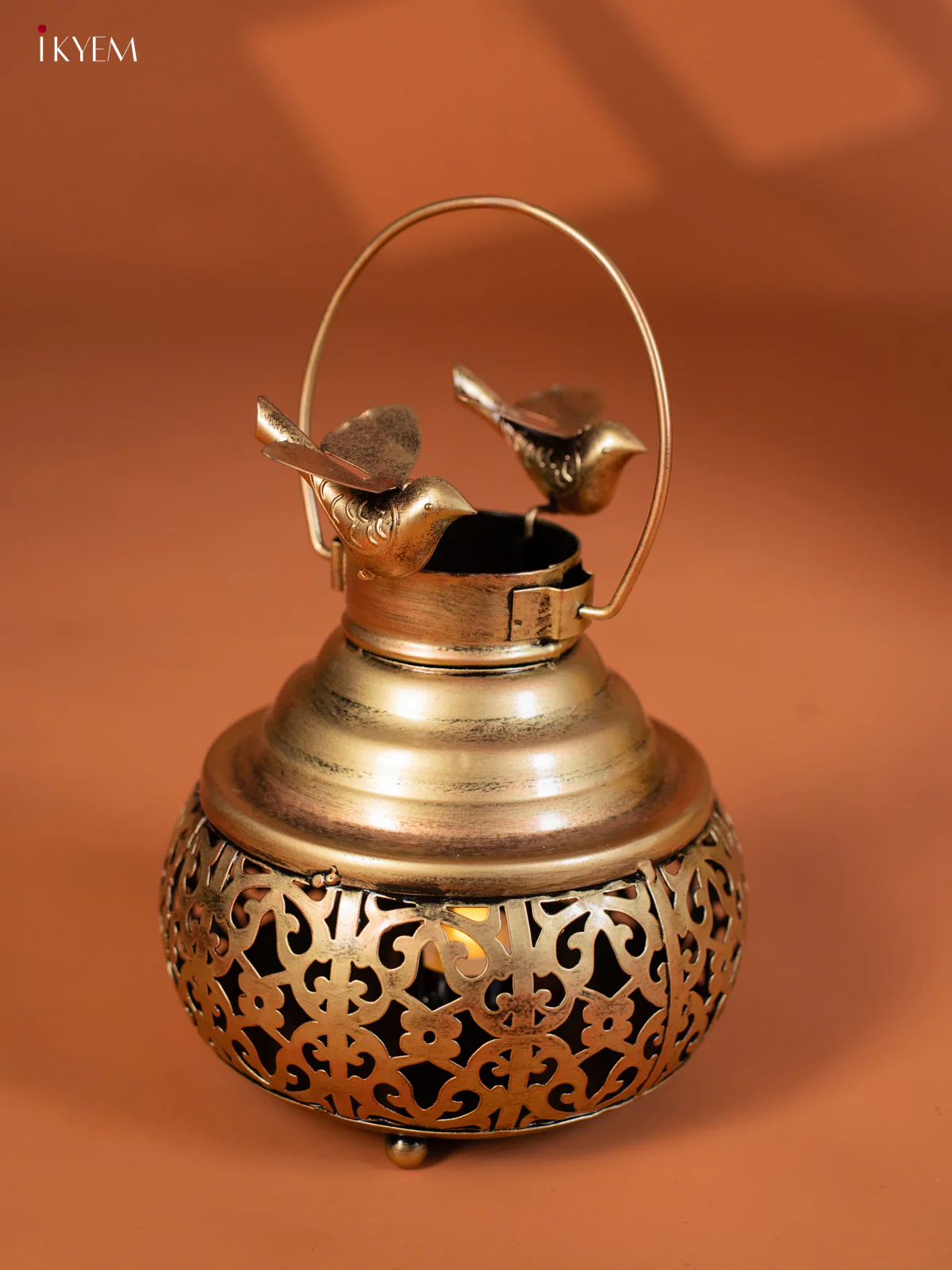 Metal Spin Lota Bird T-Light - 9 Inches - KG01142 - Image 2