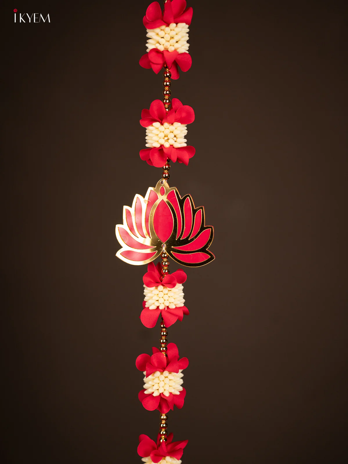 Artificial flowers Toran - pink with white - 33 Inch - KG04148 - Image 2