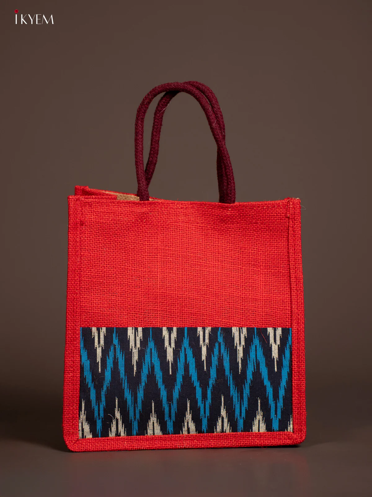 Jute Kalamkari Bag - Red