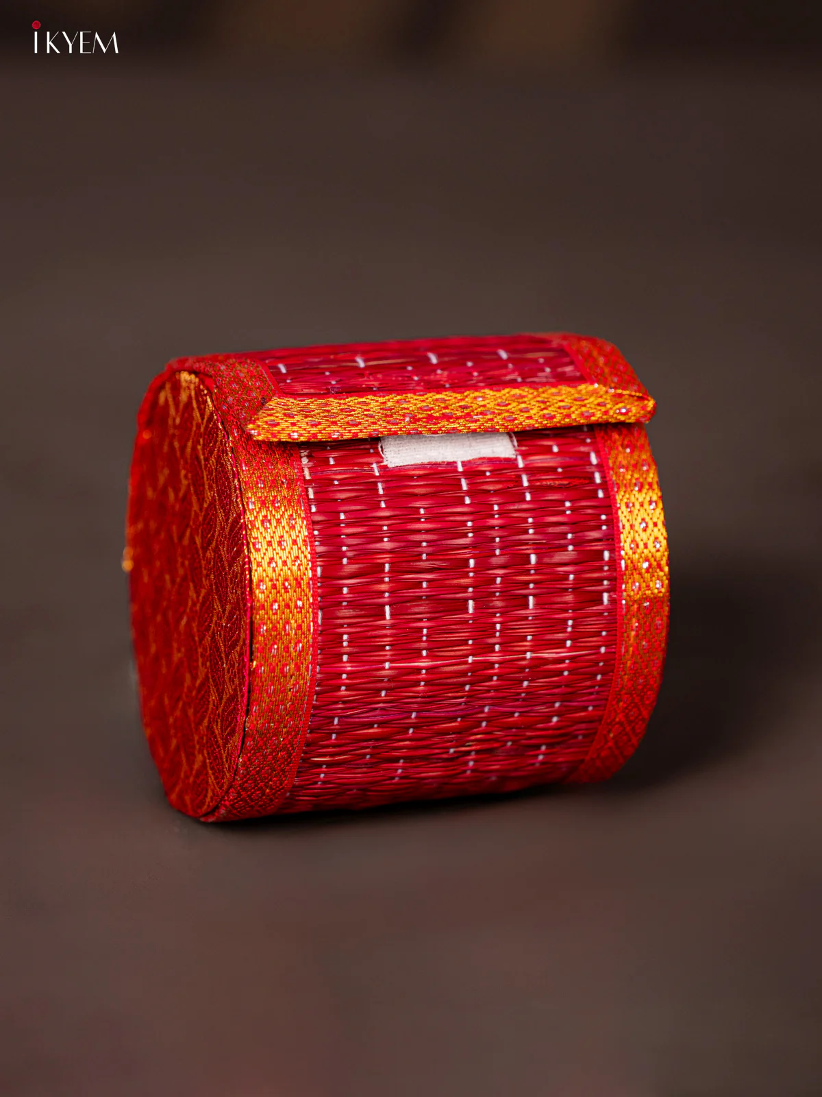 Marron Raw Silk with korai Bangle box - KG16132