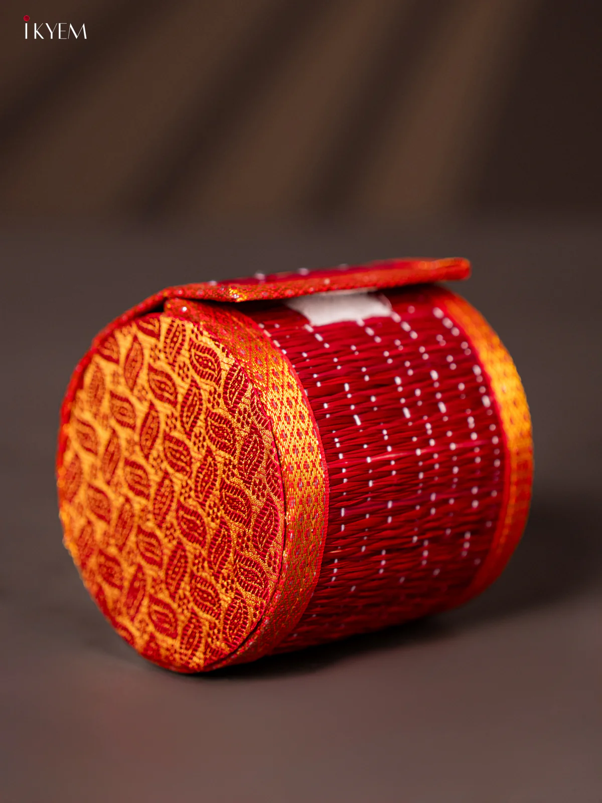 Marron Raw Silk with korai Bangle box - KG16132 - Image 2