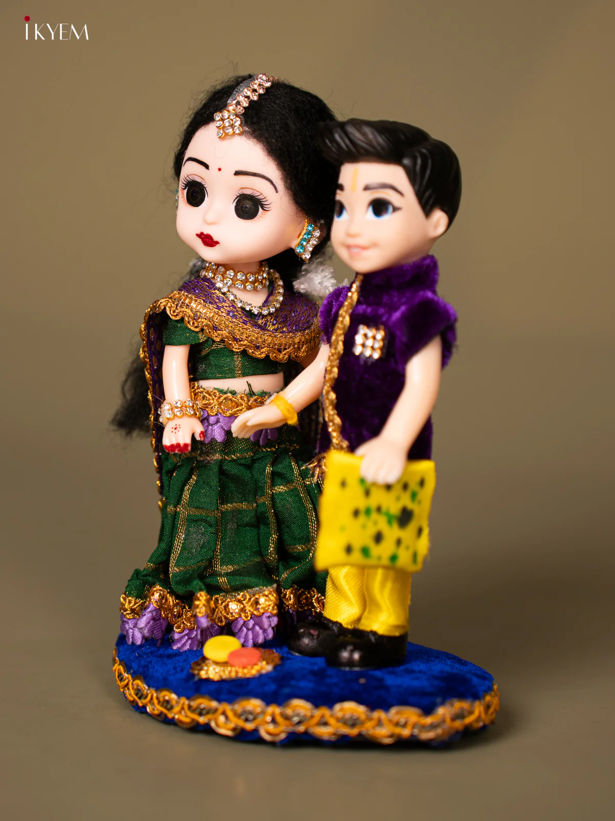 Raksha Bandhan Brother & Sister - Dark green with Purple - KG18113 - Image 2