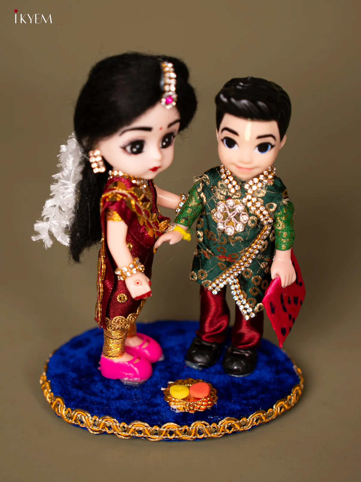 Raksha Bandhan Brother & Sister - Maroon with Green - KG18118 - Image 4