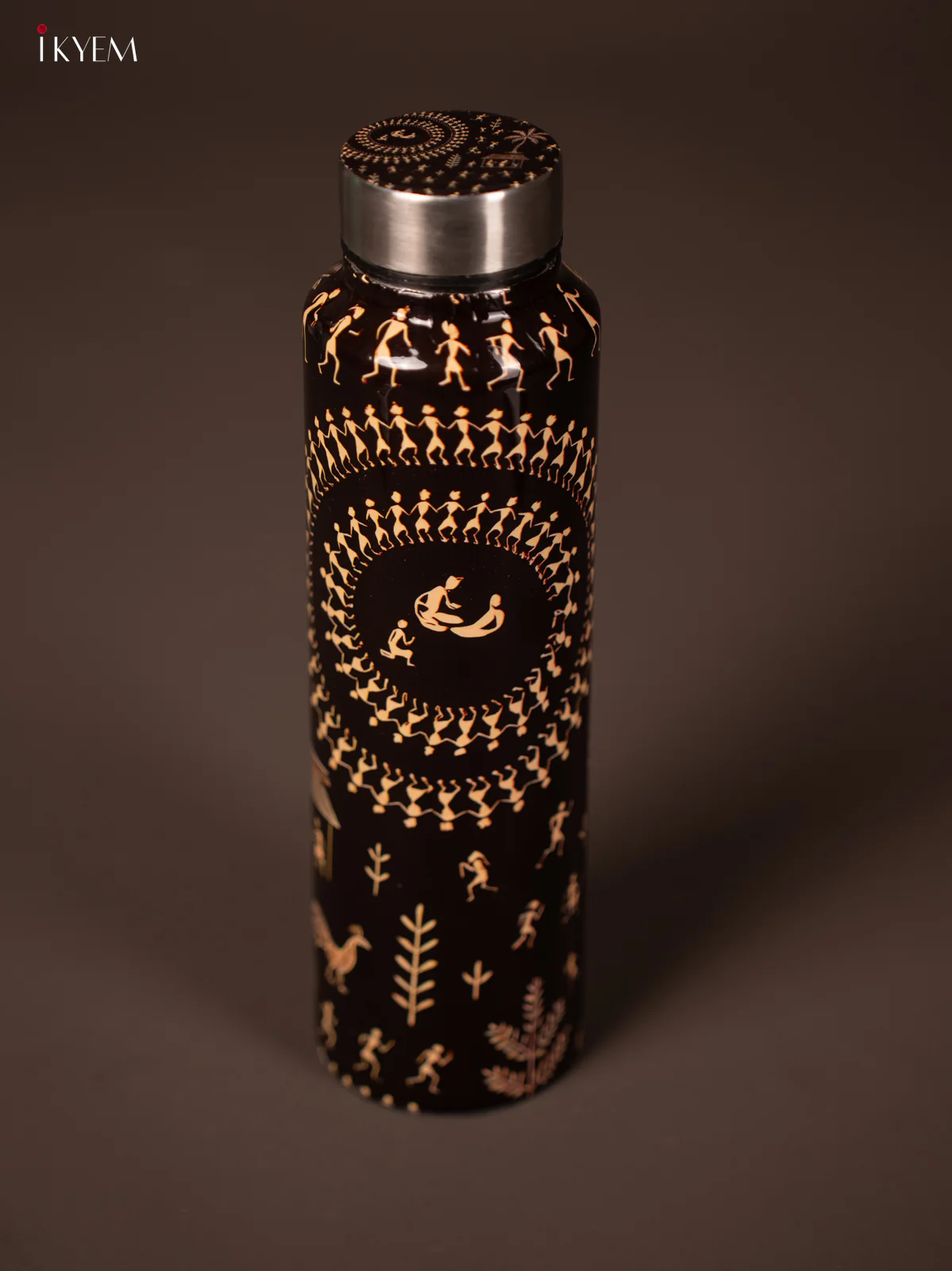 Digital Printed Stainless Steel Water Bottle - Warli design - KG23117 - Image 2