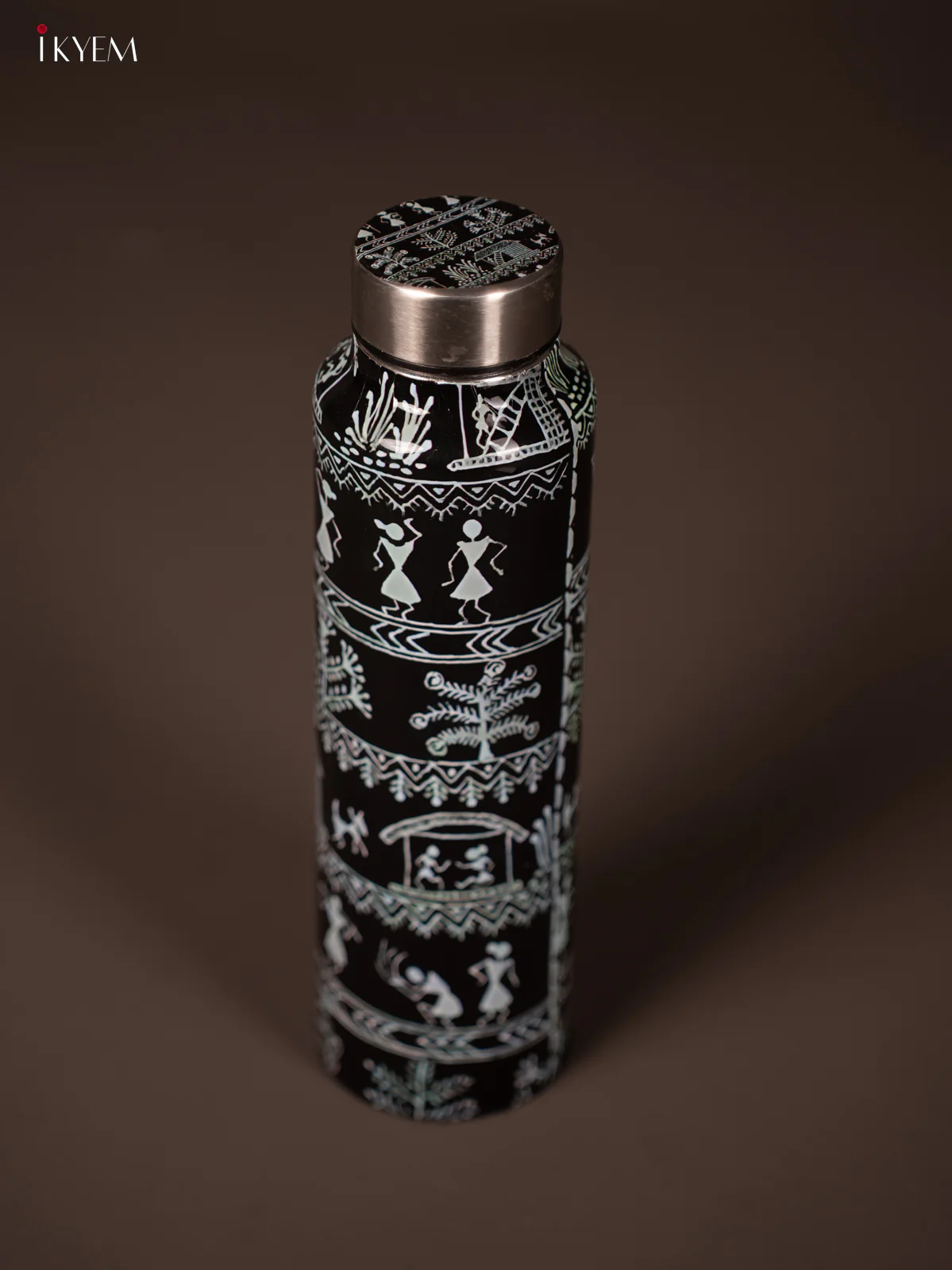 Digital Printed Stainless Steel Water Bottle - Warli Design - KG23119 - Image 2