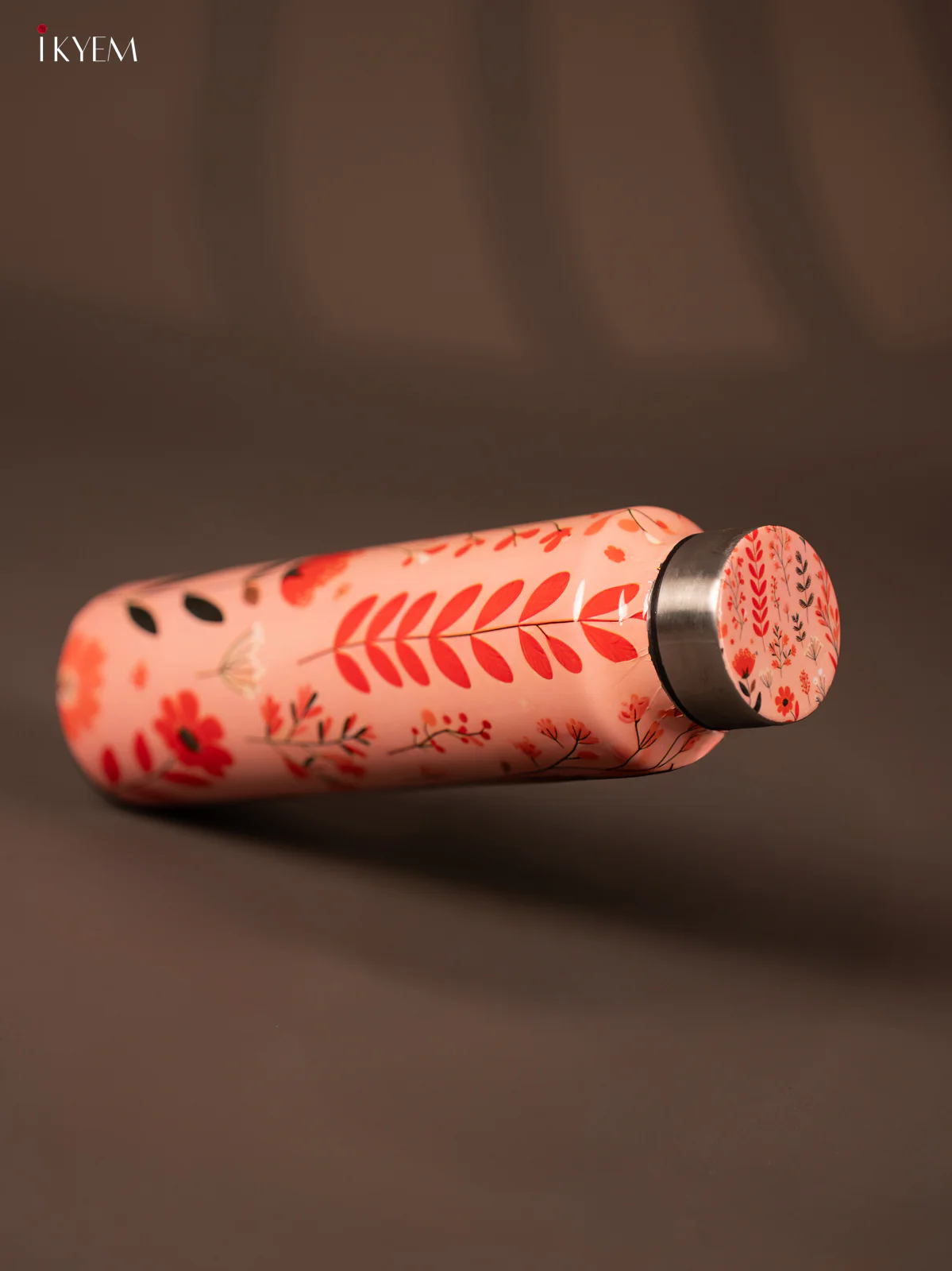 Floral Digital Printed Stainless Steel Water Bottle - 10.5 Inch - KG23122 - Image 2