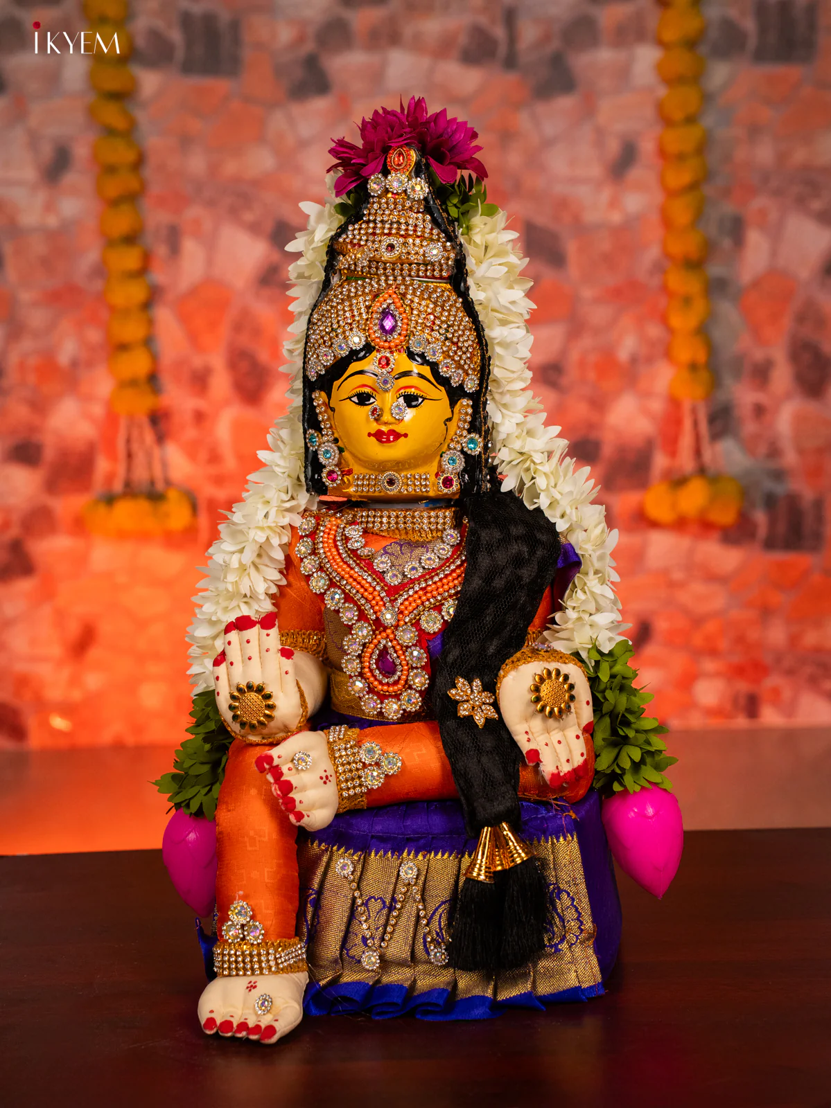 Varamahalakshmi Doll - Blue - 17 Inches - KG30128