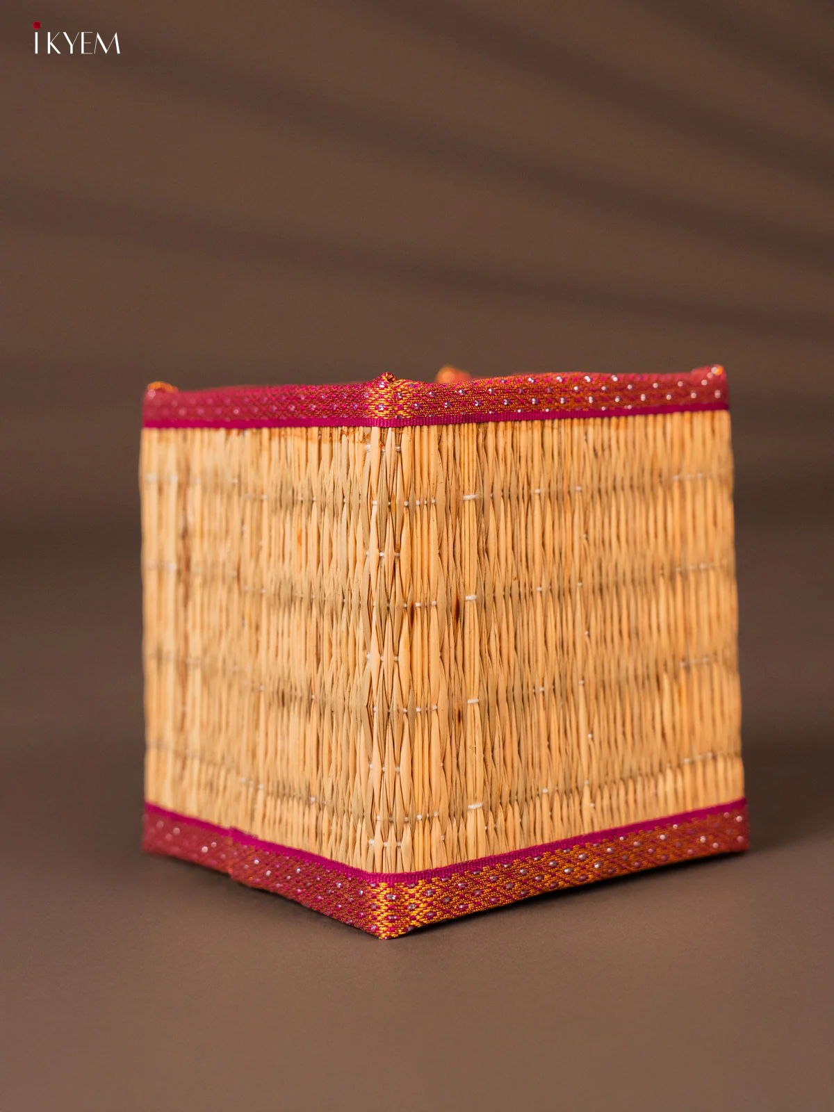 Korai Pen Stand with zari border - purple - KH01131 - Image 2