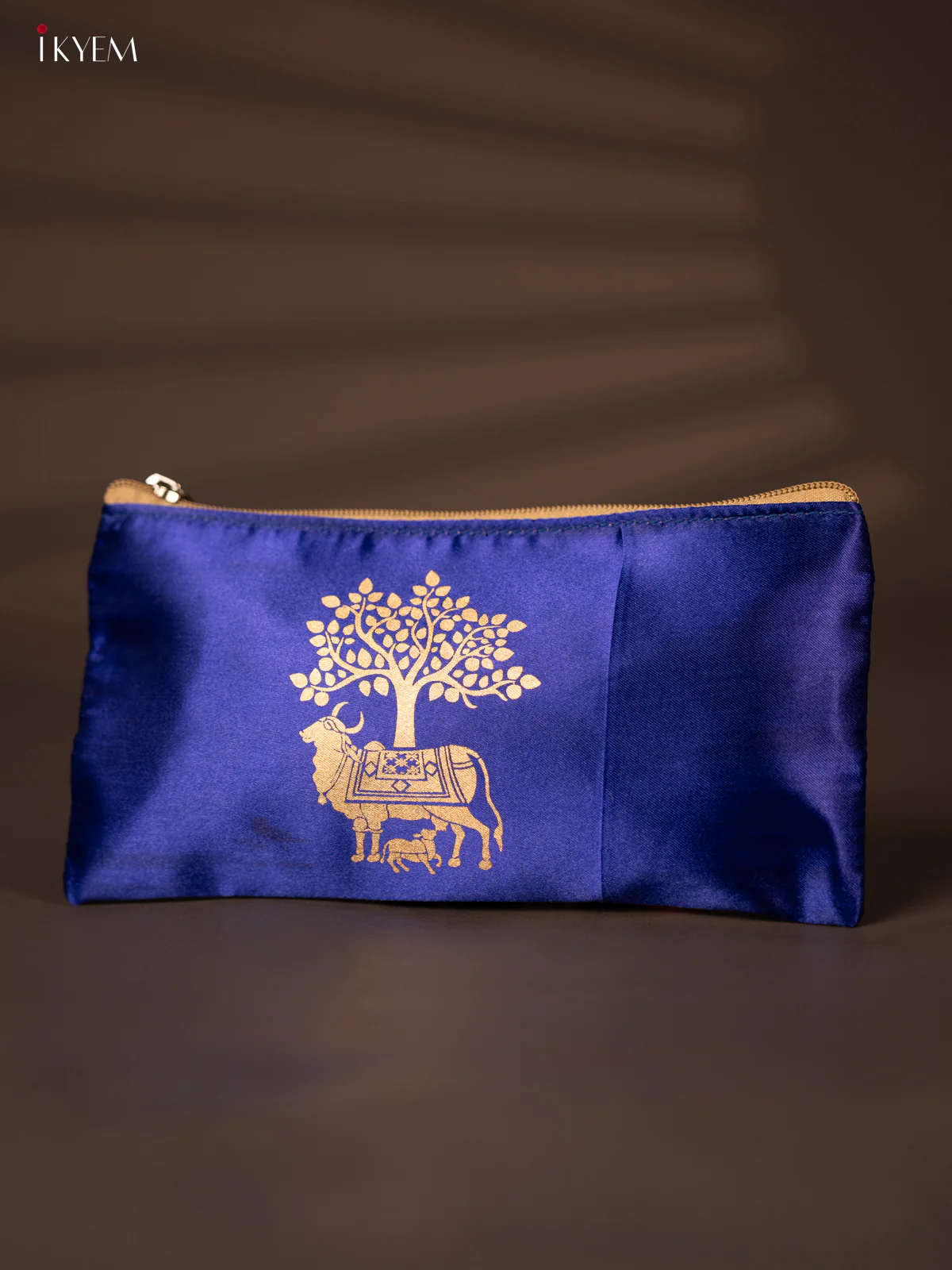 Satin purse cow&calf with blue - KH04115 - Image 3