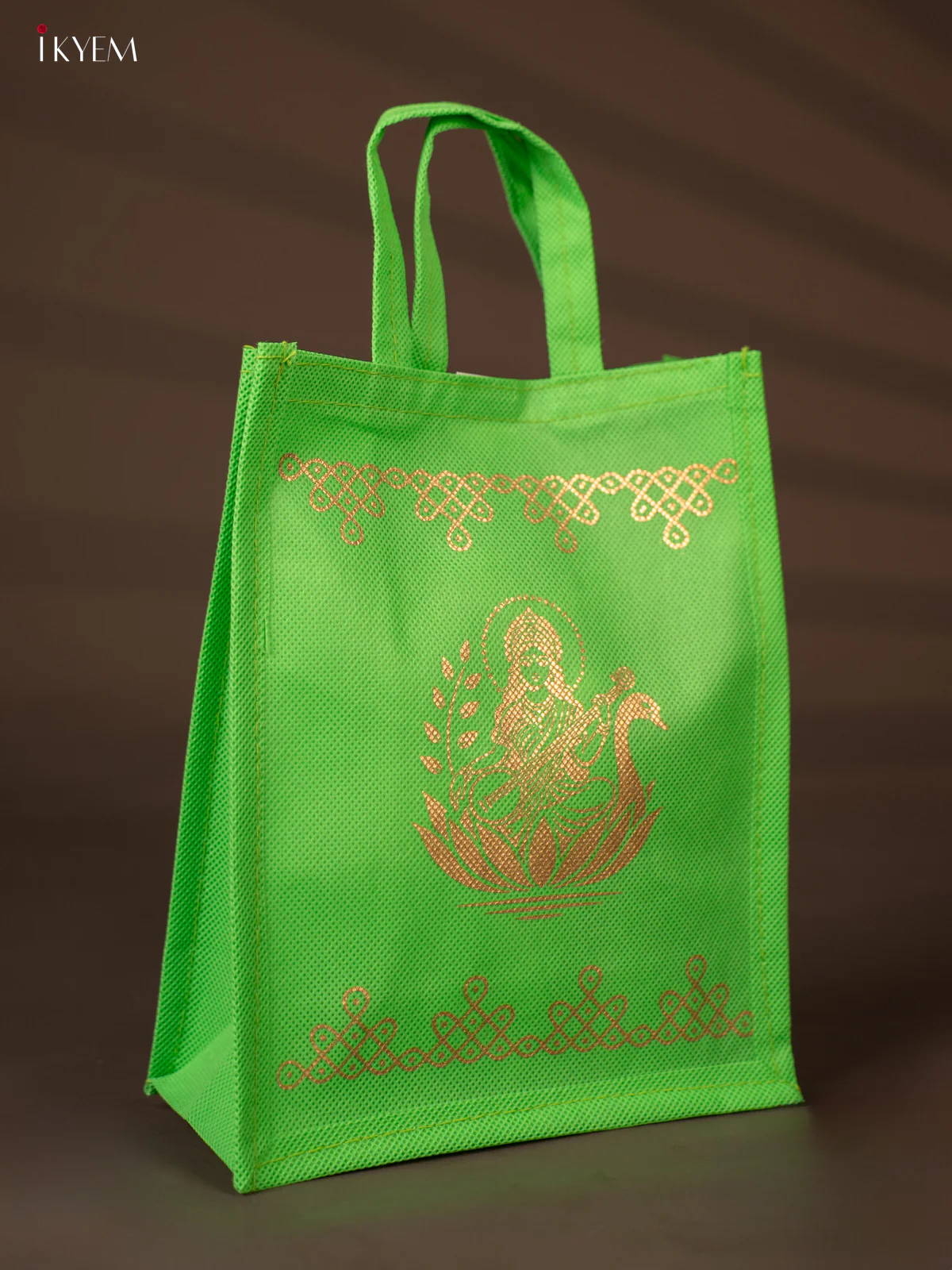 Lakshmi Printed Non Woven Bag - green - KH04134 - Image 2