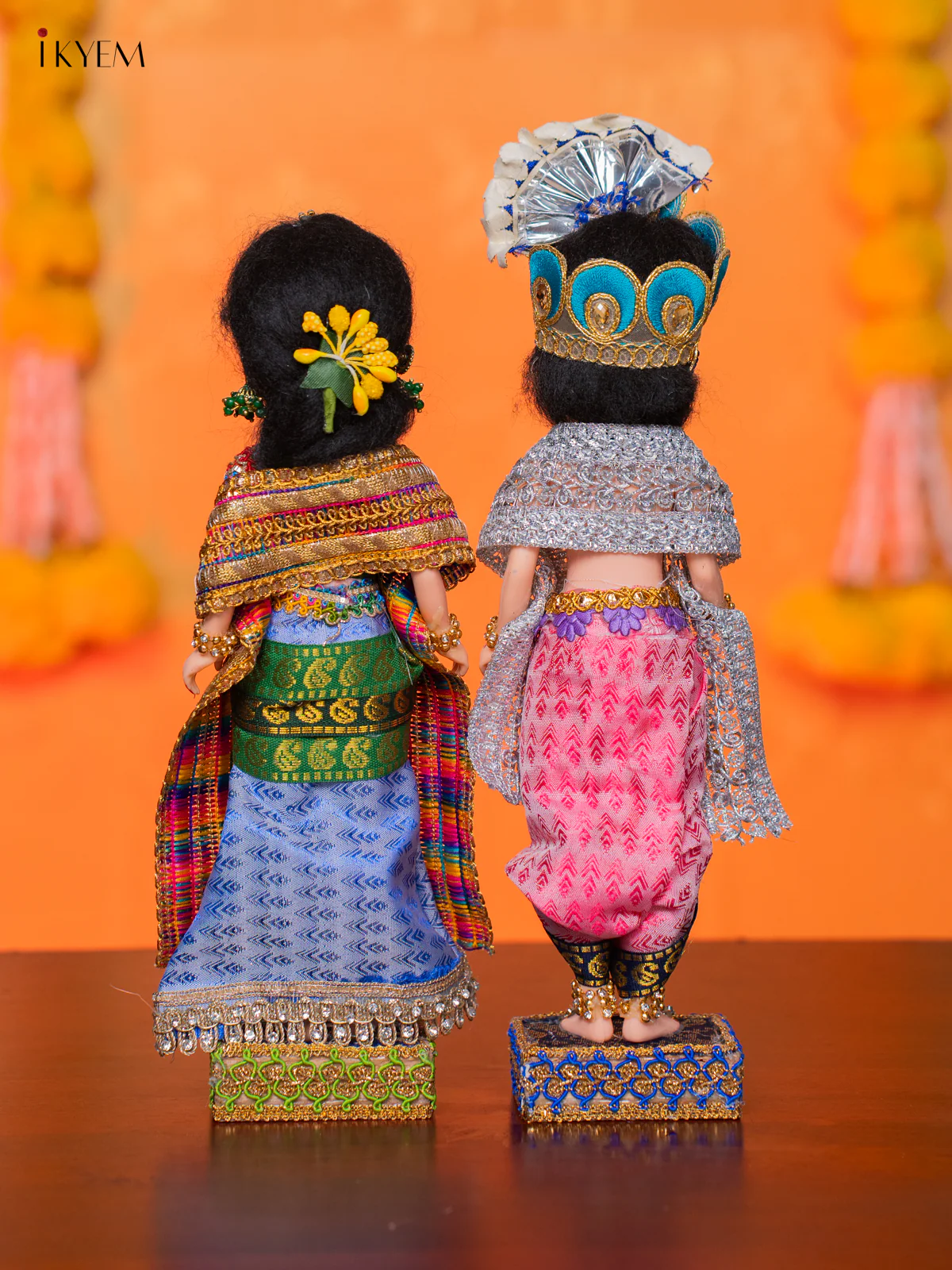 RADHA KRISHNA - Golu Display Doll - 10 Inches - KH07143 - Image 4