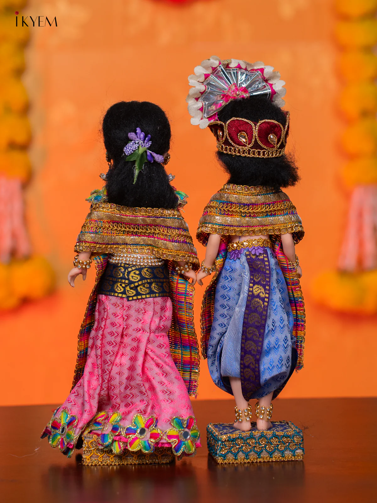 RADHA KRISHNA - Golu Display Doll - 10 Inches - KH07149 - Image 4