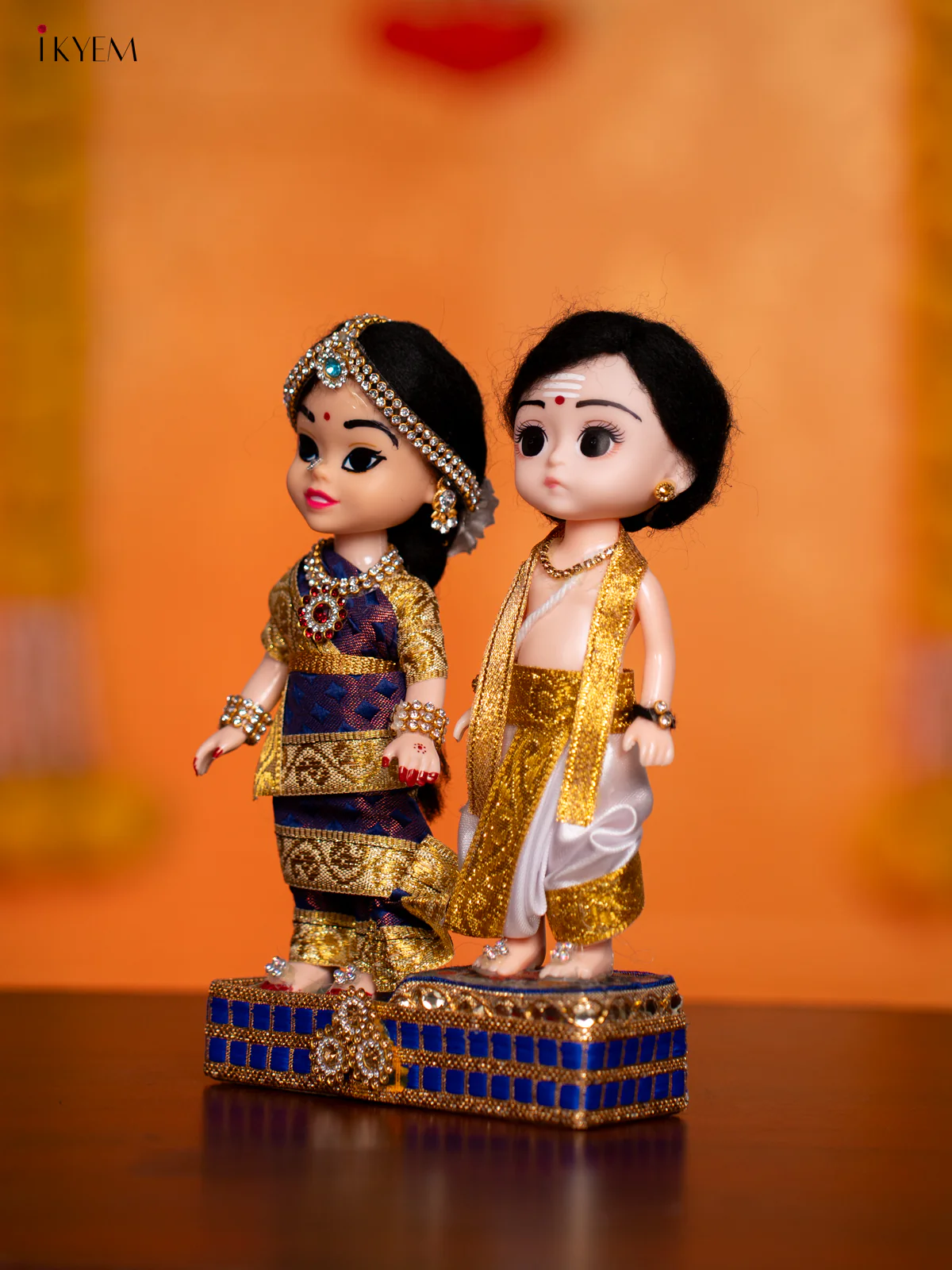 IYER COUPLE - Golu Display Doll - 7 Inches - KH07151 - Image 3