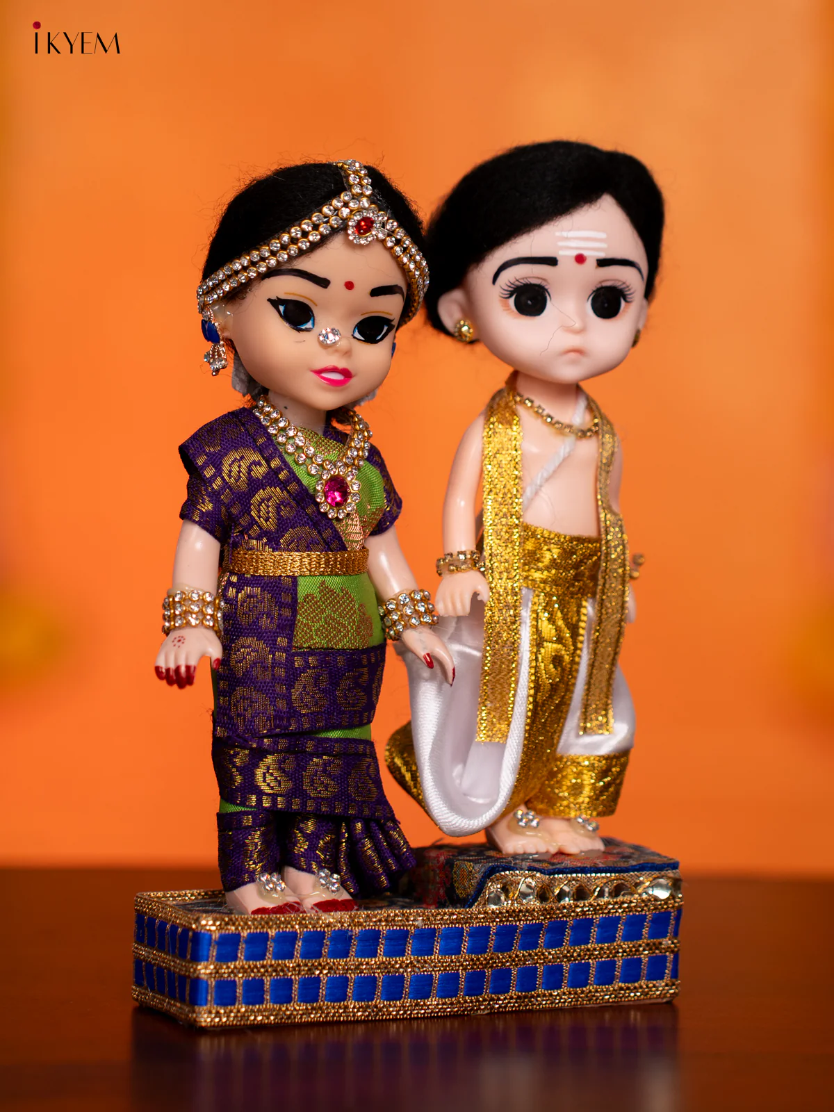 IYER COUPLE - Golu Display Doll - 7 Inches - KH07152 - Image 2