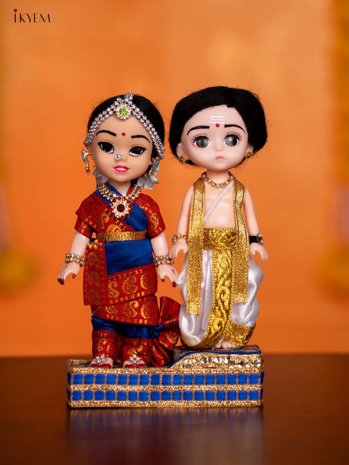 IYER COUPLE - Golu Display Doll - 7 Inches - KH07155
