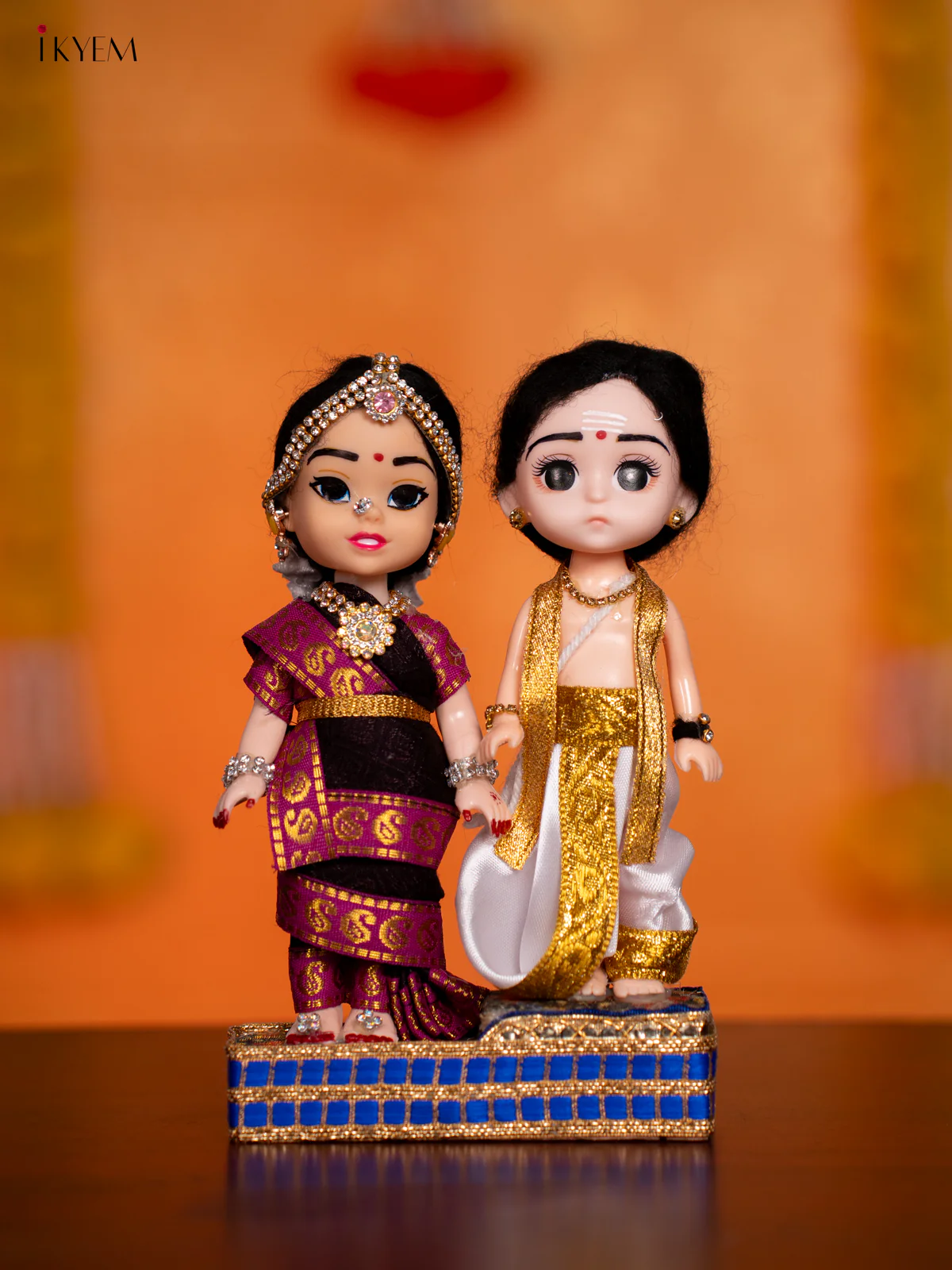 IYER COUPLE - Golu Display Doll - 7 Inches - KH07157