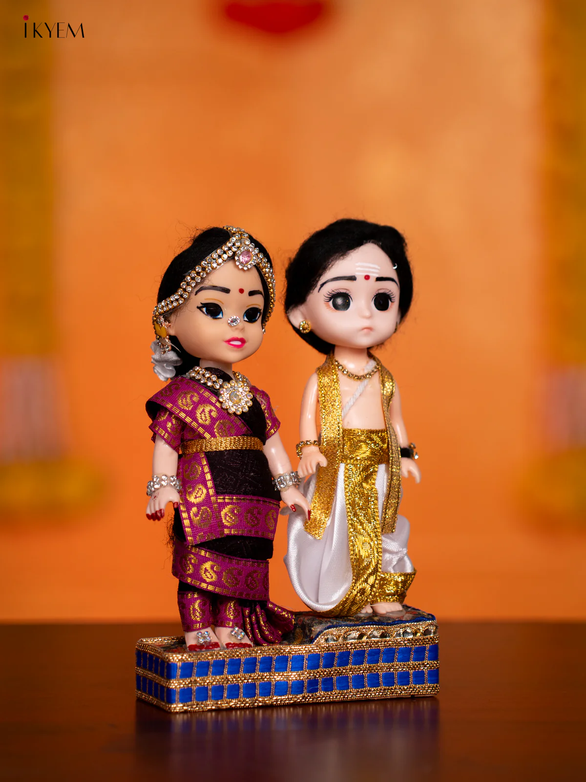 IYER COUPLE - Golu Display Doll - 7 Inches - KH07157 - Image 2