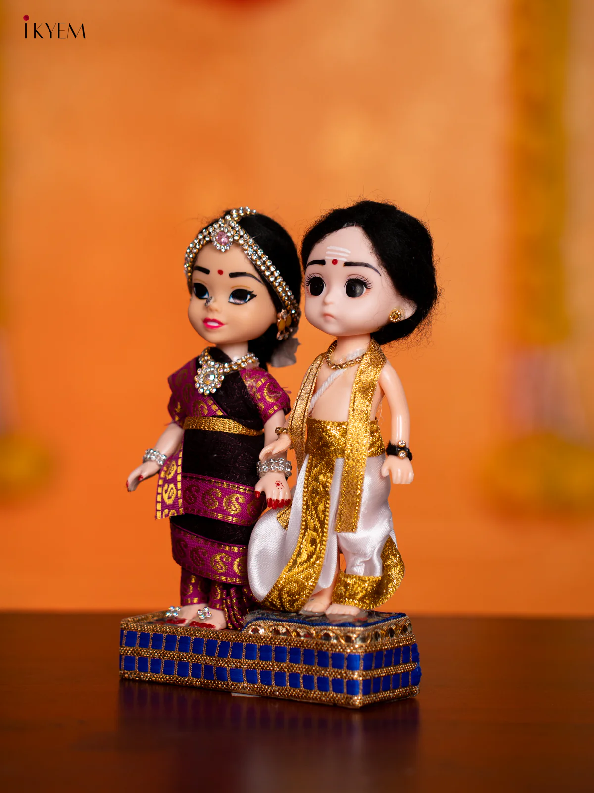 IYER COUPLE - Golu Display Doll - 7 Inches - KH07157 - Image 3
