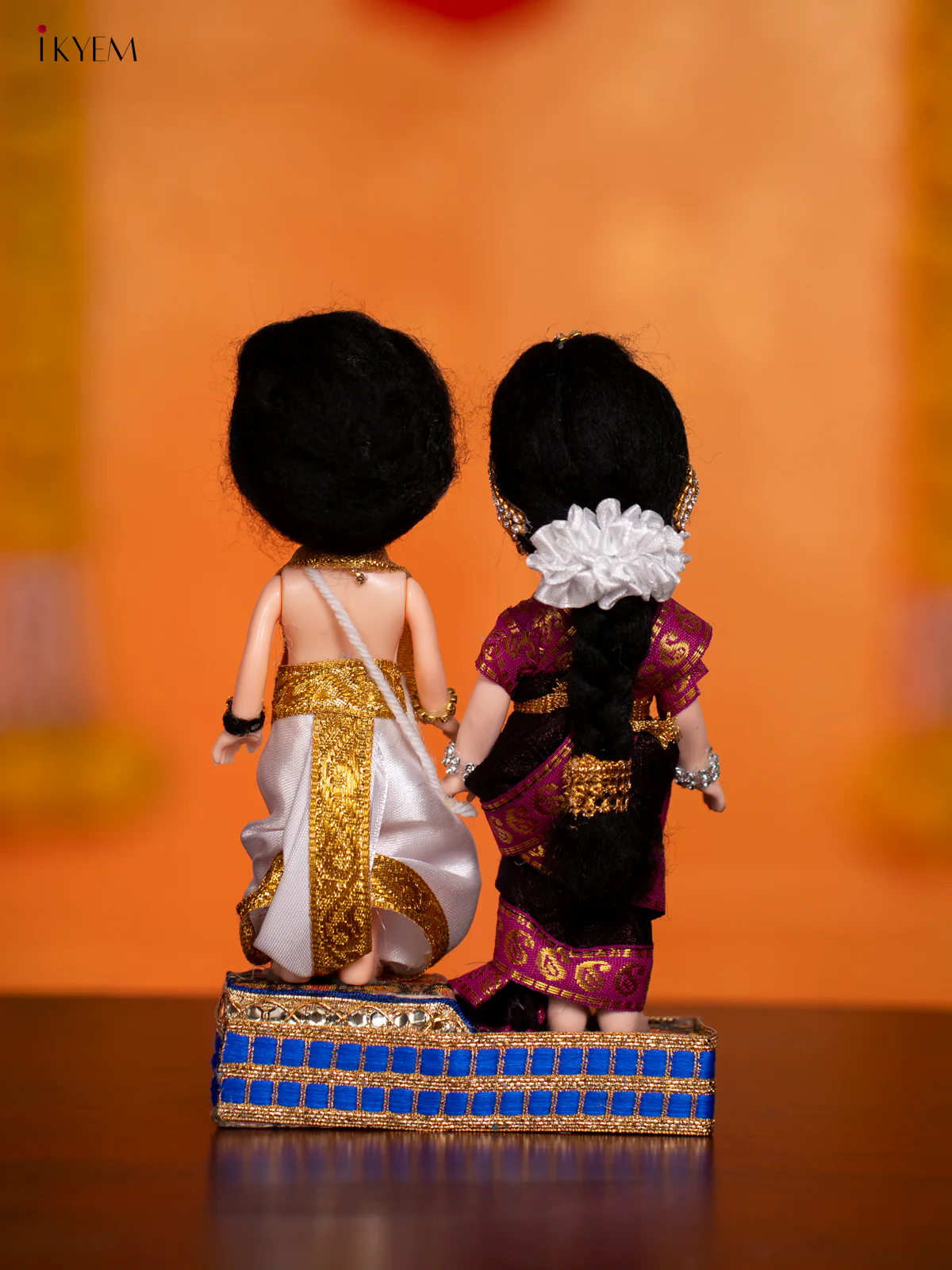IYER COUPLE - Golu Display Doll - 7 Inches - KH07157 - Image 4
