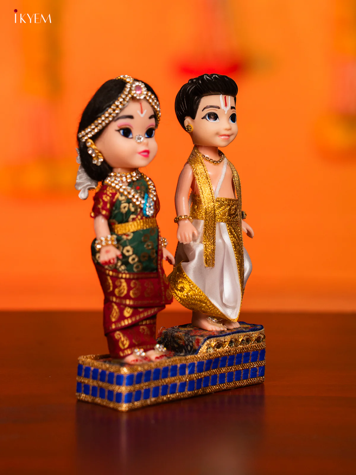 IYENGAR COUPLE - Golu Display Doll - 7 Inches - KH07170 - Image 3