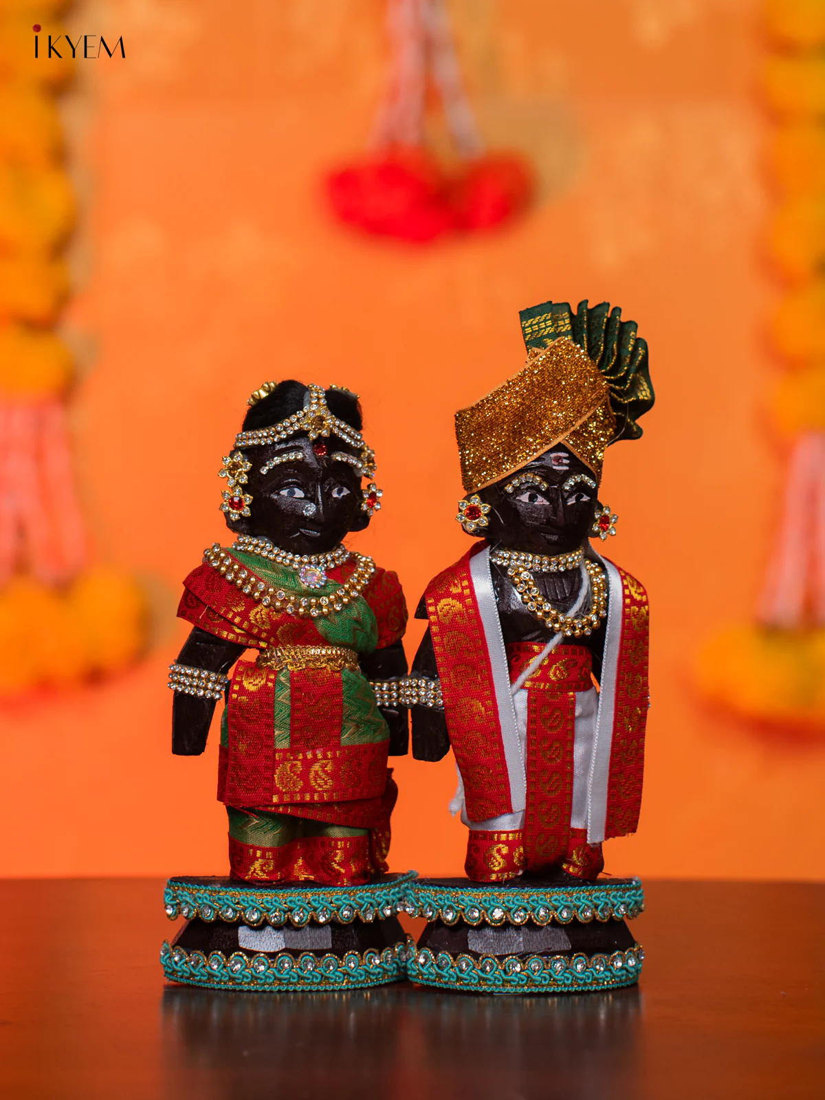 IYENGAR STYLE MARAPACHI - Golu Display Doll - 9 Inches - KH07177 - Image 2