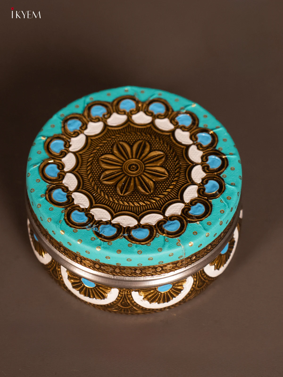 Oxidised Blue colour steel box (4x4) - KH09113 - Image 3