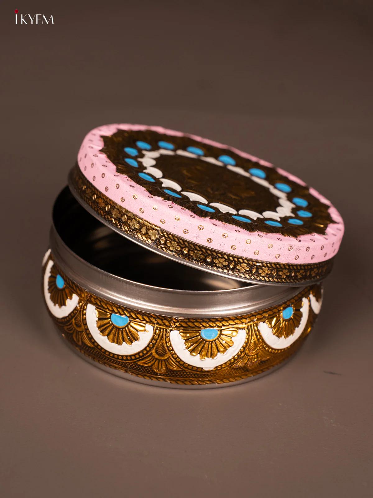 Oxidised Pink colour steel box (4.5x4.5) - KH09116 - Image 3