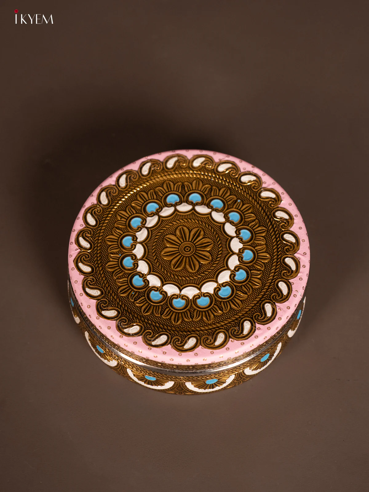 Oxidised Pink colour steel box (6X6) Inches - KH09124 - Image 2