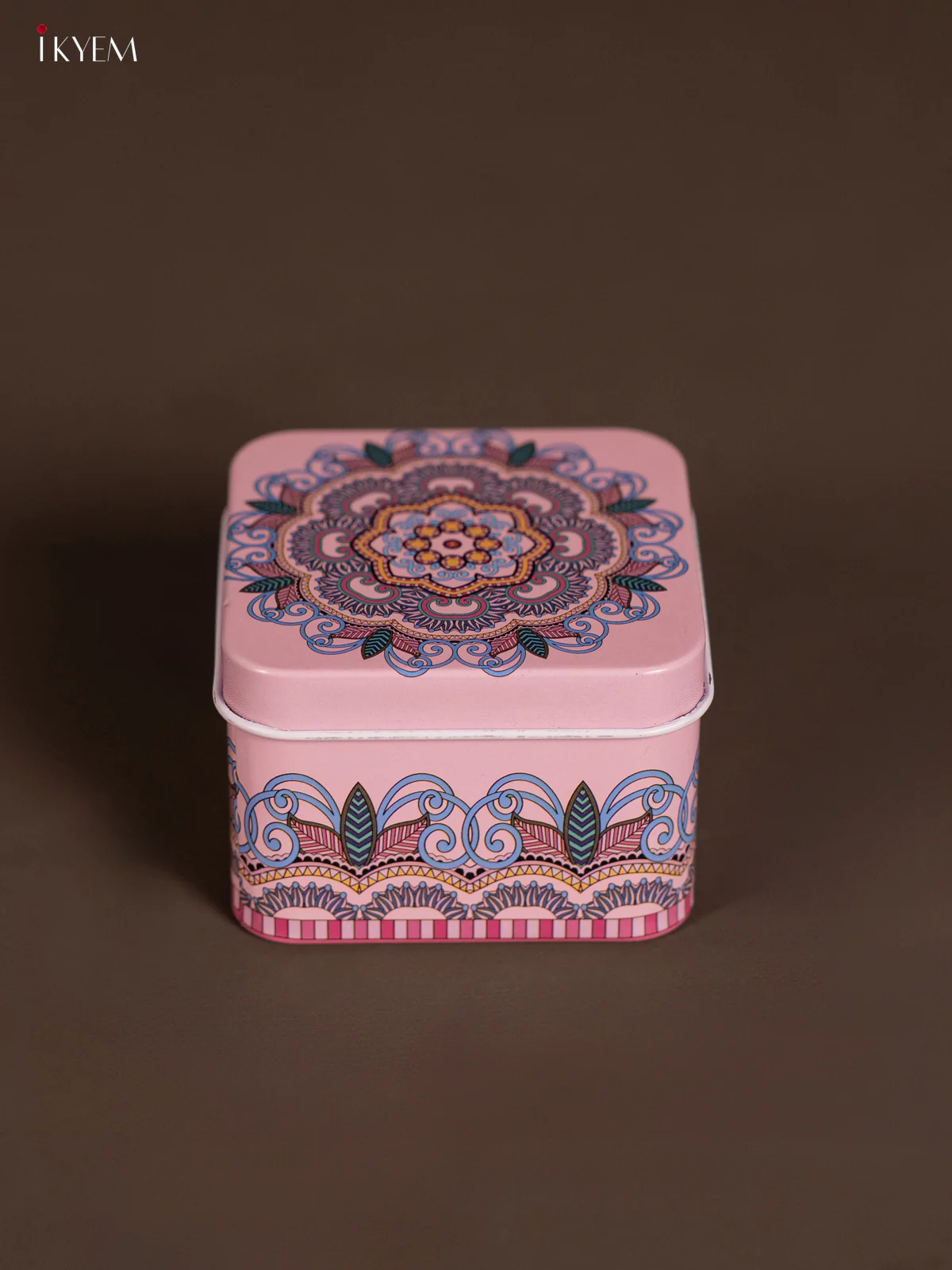 Square Decorative Tin Box - Voilet - KH14126