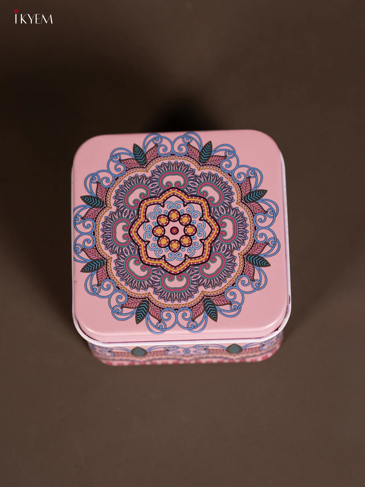 Square Decorative Tin Box - Voilet - KH14126 - Image 2