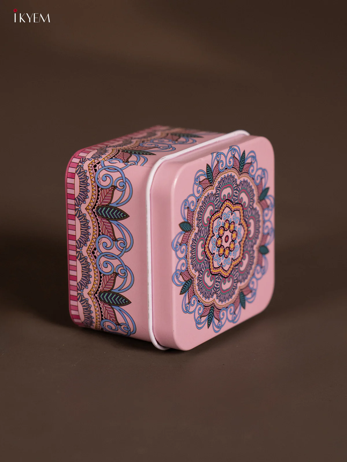 Square Decorative Tin Box - Voilet - KH14126 - Image 4