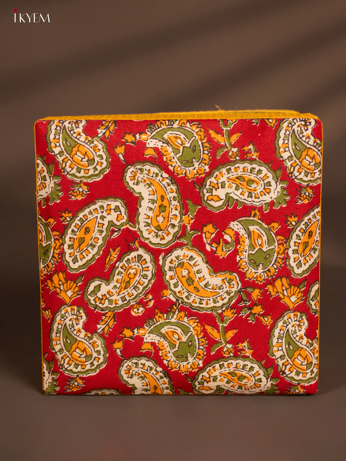 Korai Kalamkari square box - Green - (7.5 x 7.5) Inches - KH14157 - Image 2