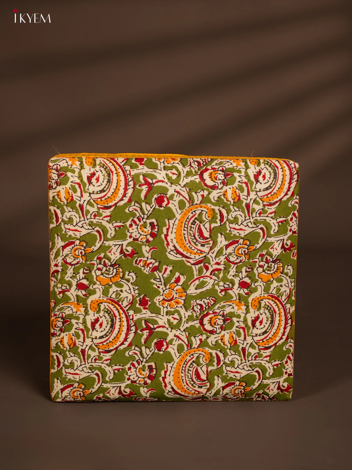Korai Kalamkari square box - Green - 8*8 Inches - KH14160 - Image 2