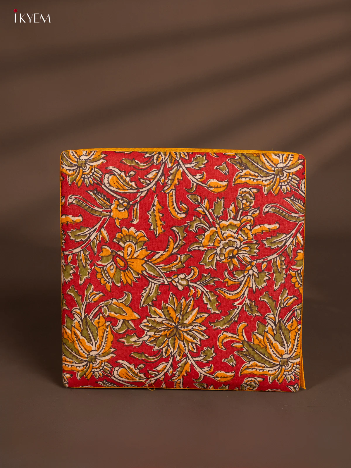 Korai Kalamkari square box - Green - 8*8 Inches - KH14161 - Image 2