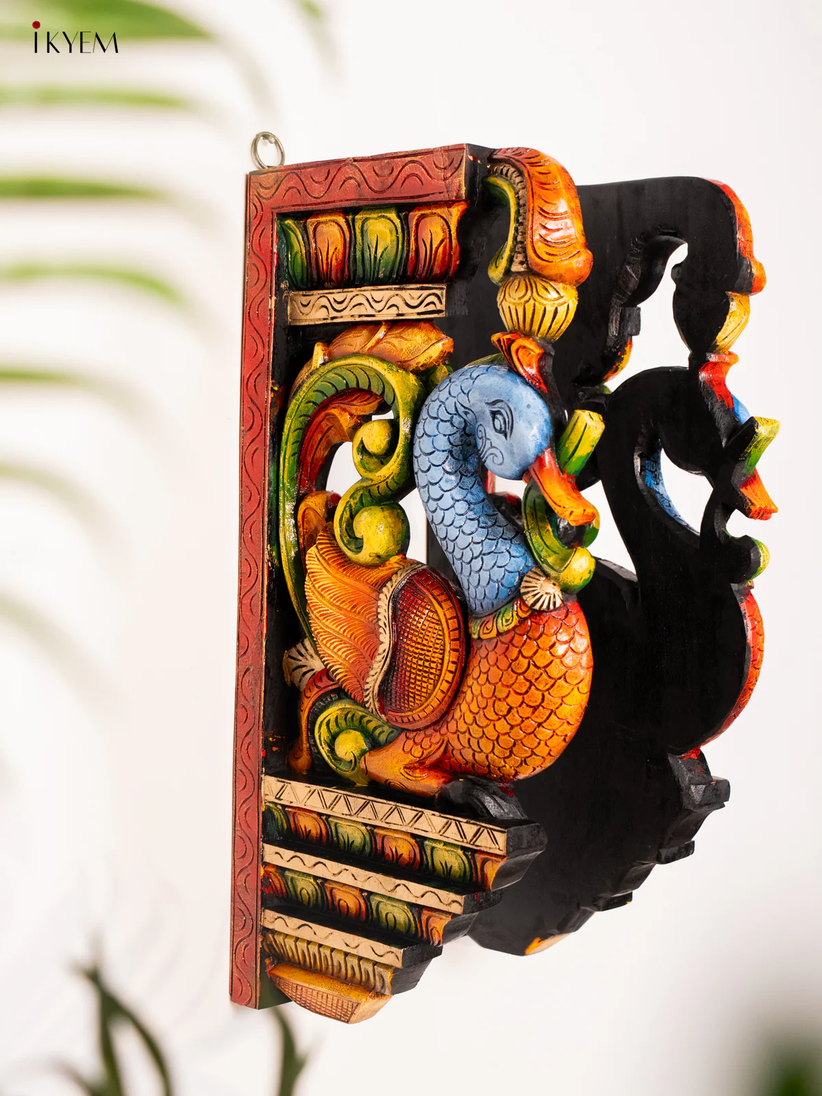 Wooden Hand Painted Carved Annapakshi Set - KH14178 - Image 2