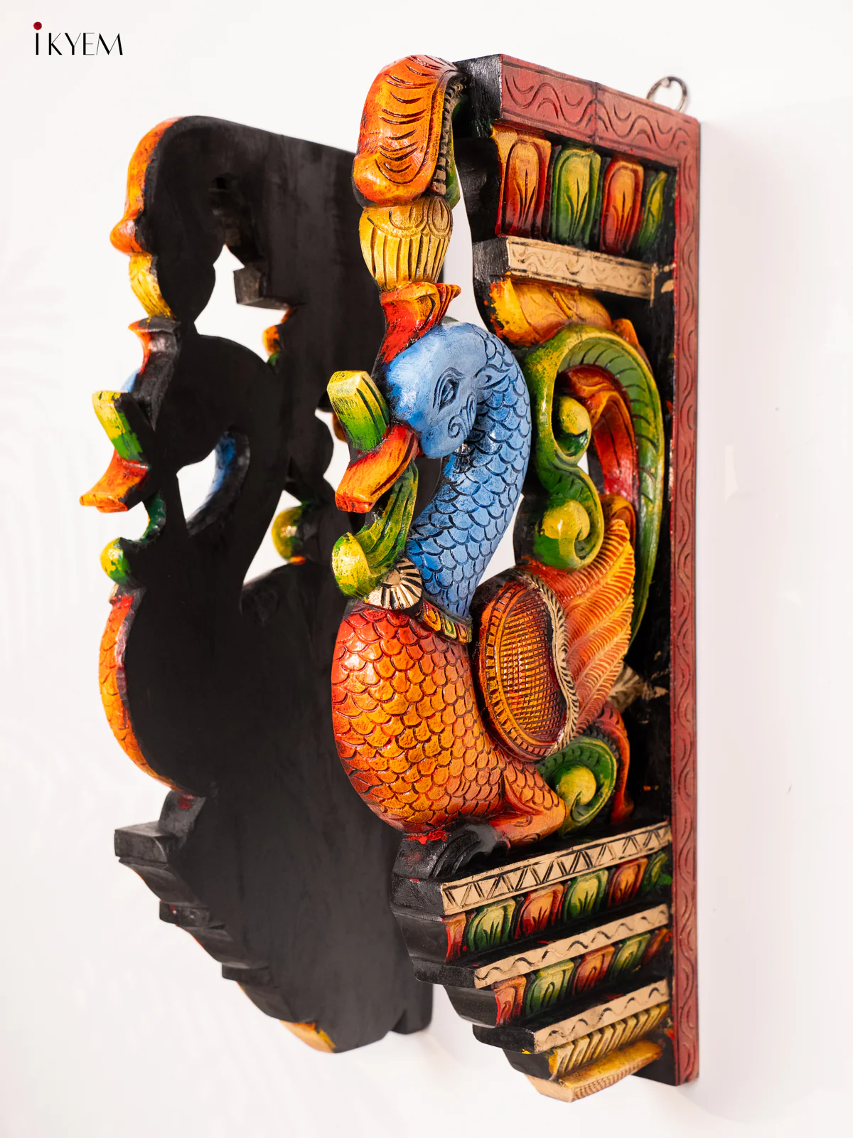 Wooden Hand Painted Carved Annapakshi Set - KH14178 - Image 4