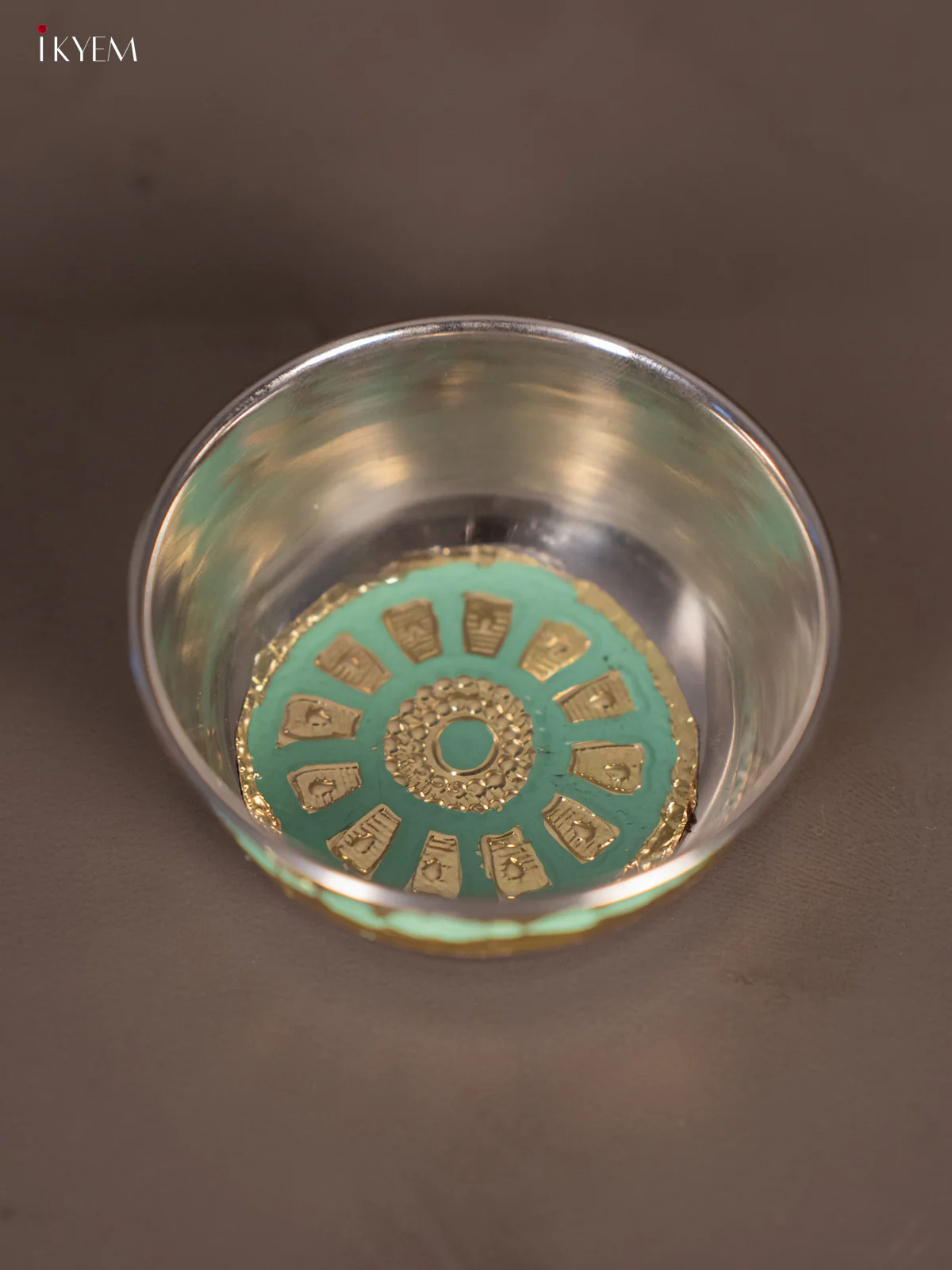 Green Meenakari Katori - (3×3) Inches - KH20123 - Image 2