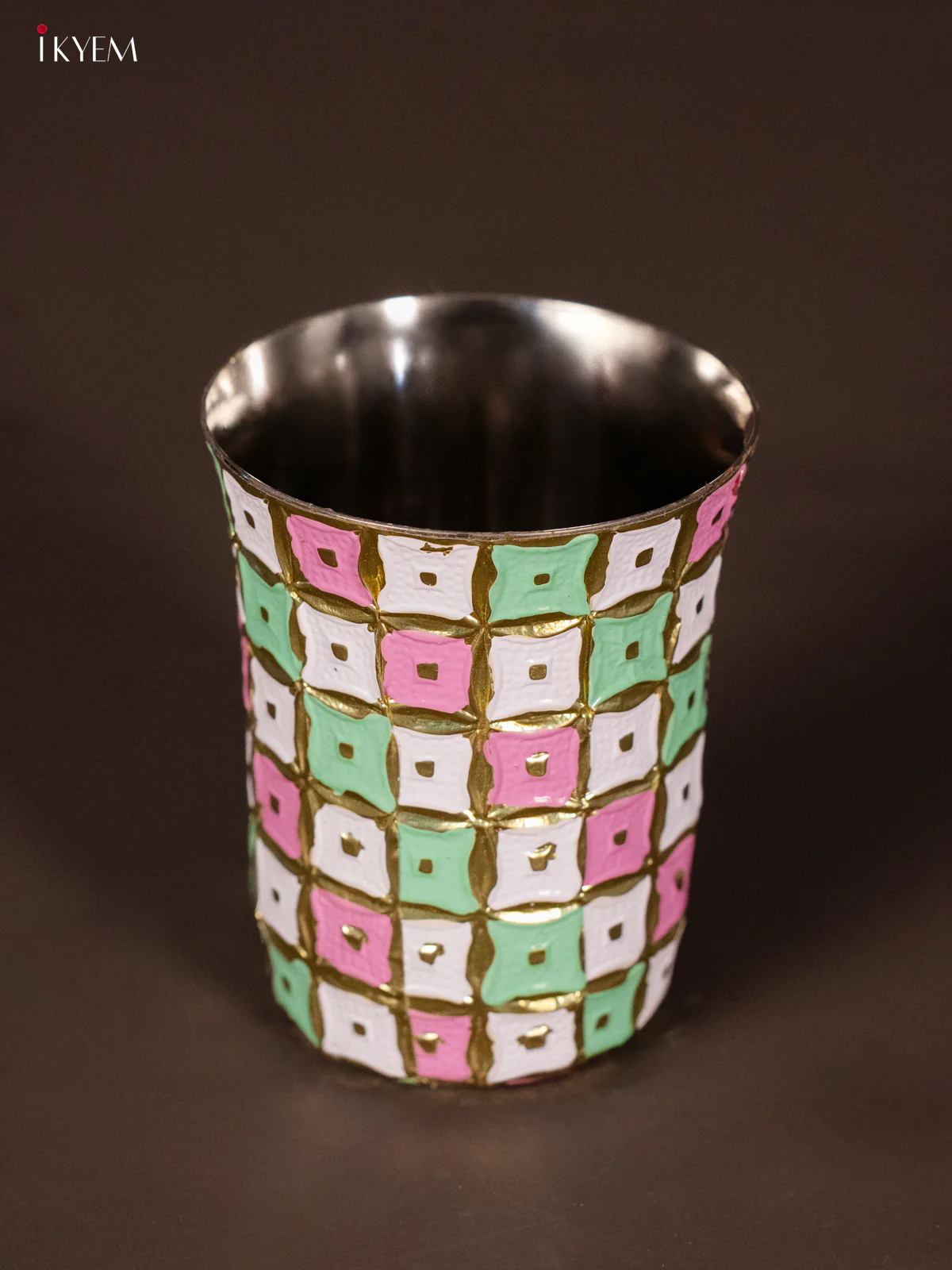 White with Pink Thali Set White with Pink - KH21211 - Image 2