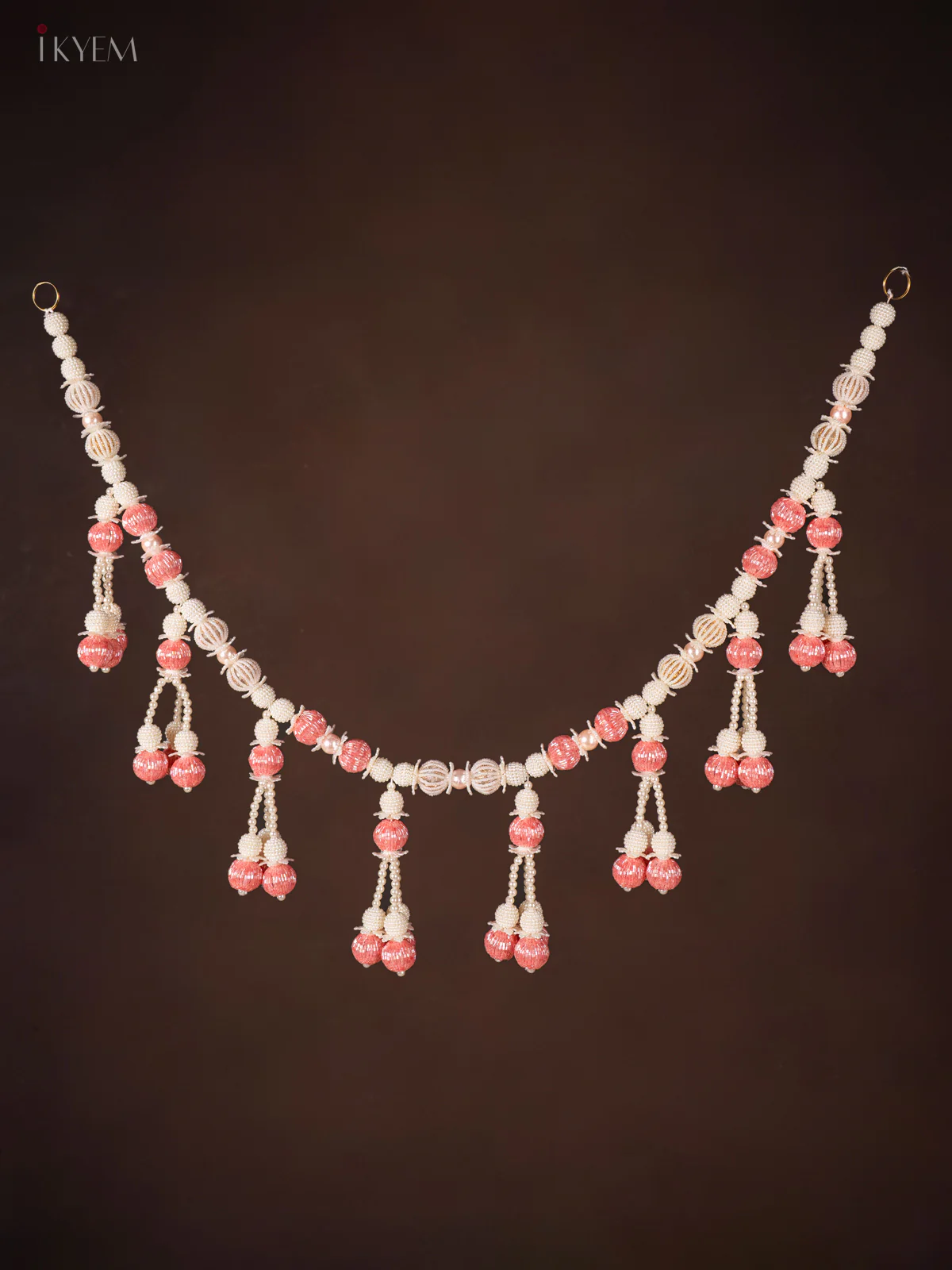 Artificial flowers Toran - White & Peach - KH21235
